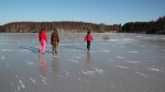 Eislaufen auf dem Torvsjön