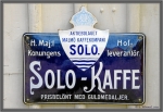 Solo- Kaffeeschild